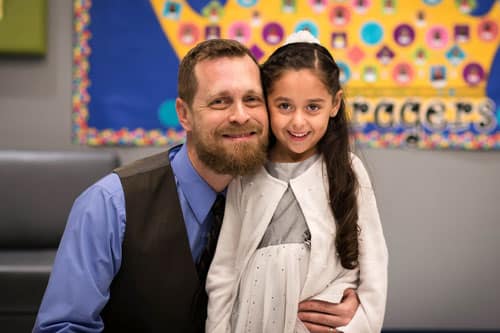 Father and daughter Families at Leman
