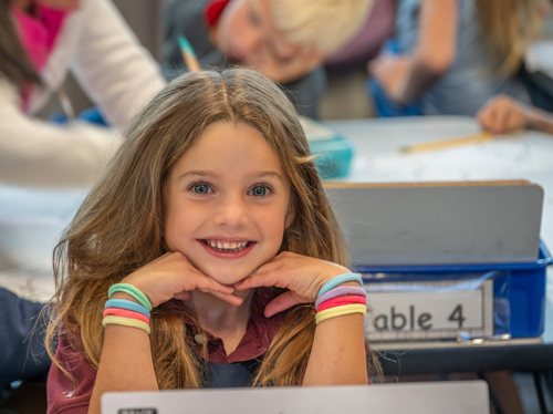 Cute Scholar Smiling